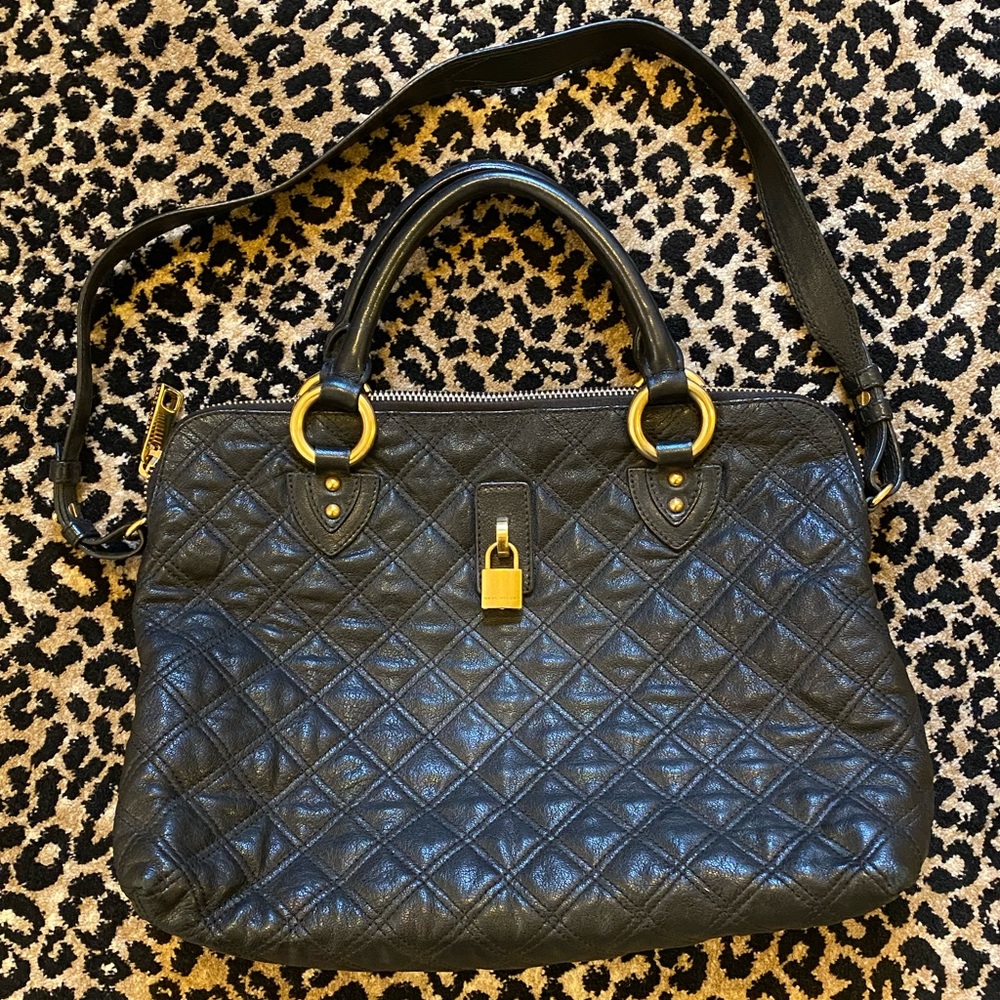 Marc Jacob’s Quilted Calfskin Rio Satchel Tote